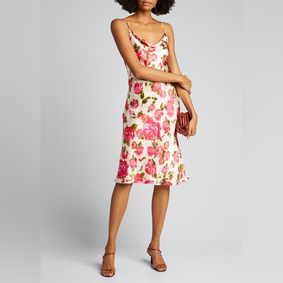 L'AGENCE Dawn & Rosewood Nyla Cowl Neck Midi Slip Dress. Size 0* - Picture 13 of 15